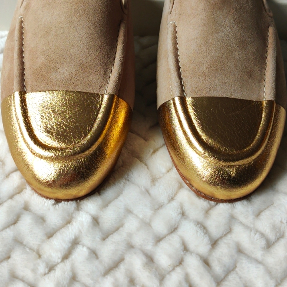 NIB ETIENNE AIGNER Suede Cap Toe Mules - Picture 2 of 5